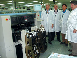 Pictured with the new Yamaha YG 200 assembly machine at CI Shurlok’s factory in Pietermaritzburg (from left): Brand Pretorius, CEO, McCarthy Group of companies; Chris Serafini, general manager, McCarthy T/A Hawker Richardson; Martin Vermaak, process development manager, CI Shurlok; Hugh McCluskey, managing director,              CI Shurlok